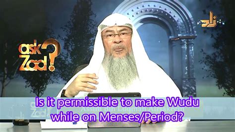 Is It Permissible To Make Wudu While On Menses Or Period Sheikh