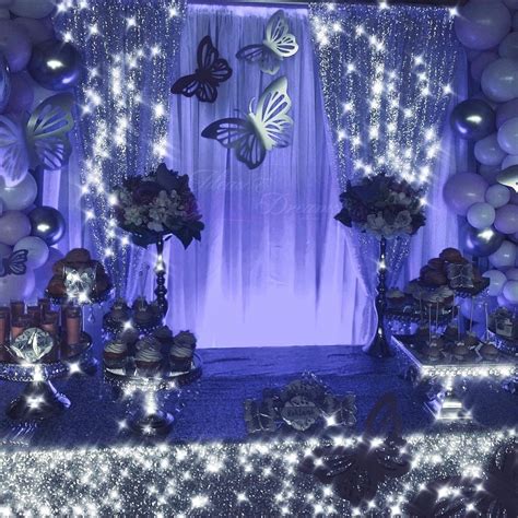 Butterflies Decoration In Sweet Party Decorations Quince Themes Quinceanera
