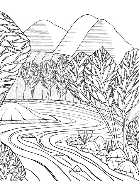 Stream Coloring Page At Getdrawings Free Download