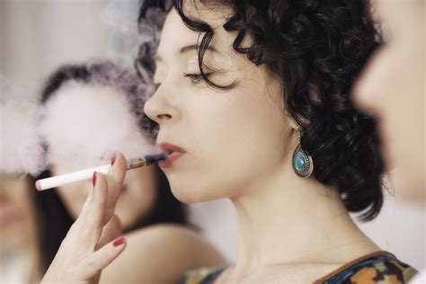 Woman Smoking Cigarette Ad