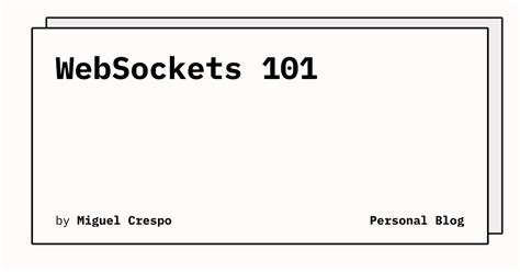 Websockets 101