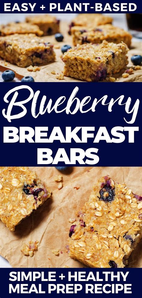 This Clean Eating Blueberry Oatmeal Breakfast Bars Recipe Makes Busy