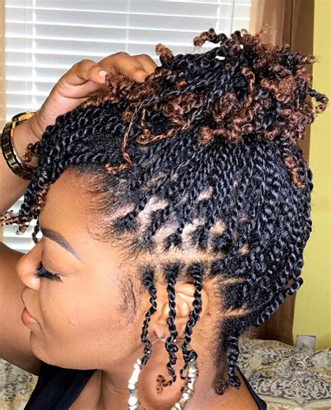Two Strand Twists Hairstyles On Natural Hair With Full Guide Coils And Glory