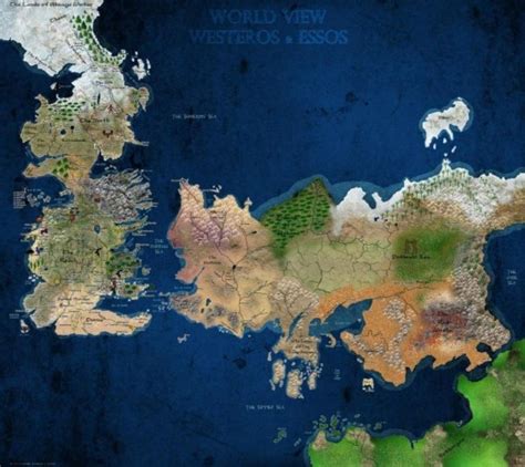 10 Most Beautiful Game Of Thrones Maps To Hang On Your Wall Walyou