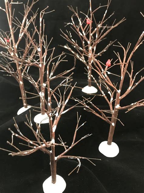 Department 56 Village Accessories 6 Bare Branch Trees 52623 Etsy