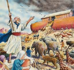 Biblical Scene Noahs Ark By English School Christian Paintings Noahs