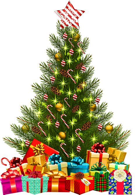 download presents around the christmas tree clipart large size png image pikpng