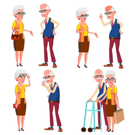 Best Older Couples Hugging Illustrations Royalty Free Vector Graphics