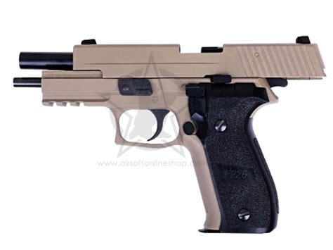 We Mk25 With Rail Tan 6mm Gas Blow Back Airsoft Pistol