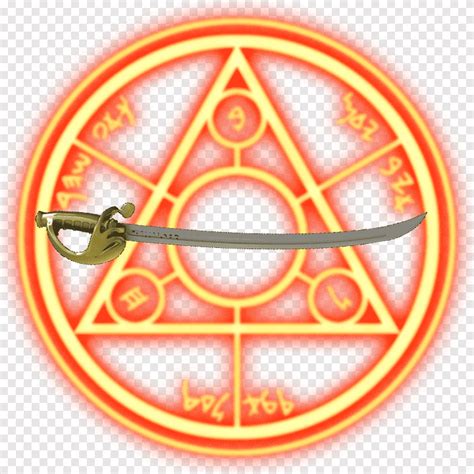 Espada De Cabo De Ouro Com Logotipo Triangular Círculo Médico Doctor