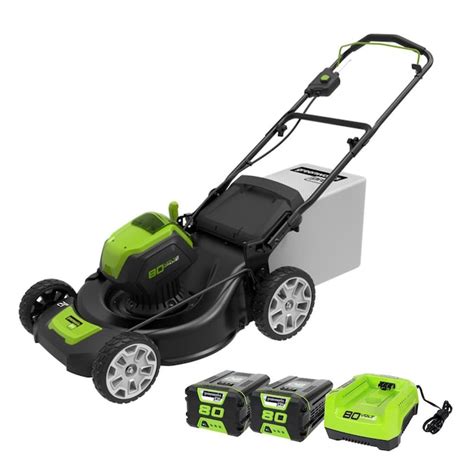 Greenworks Pro 80 Volt Max Brushless 21 In Push Cordless Electric Lawn