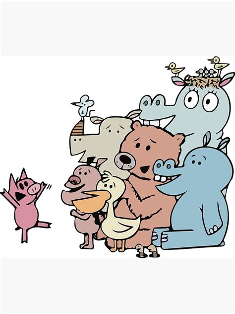 Gerald And Piggie And Their Friends Poster By Bonobofy Redbubble