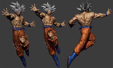 Goku 3d Model Rigged