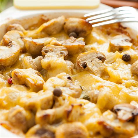 Baked Mushroom And Cheese Penne Recipe