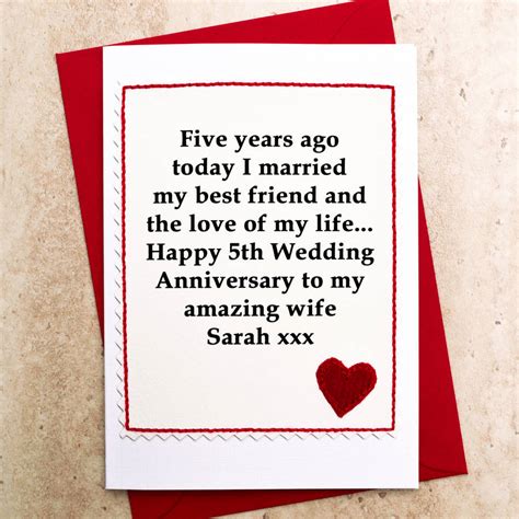 Please reload and refresh our weekly ad web page. Personalised 5th Wedding Anniversary Card By Jenny Arnott ...