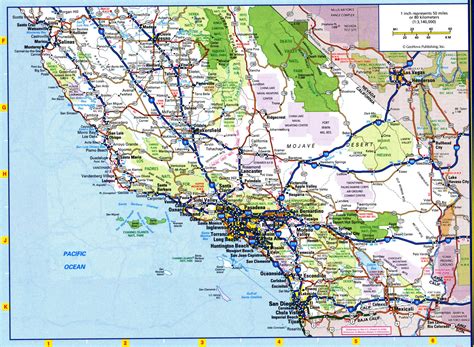 National Parks In Southern California Map United States Map