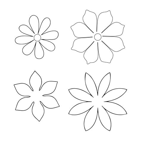 Free Printable Paper Flower Templates
