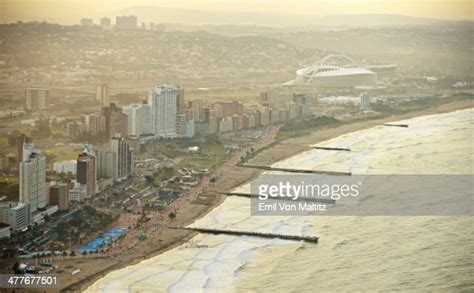 Aerial View Of Durbans Golden Mile High Res Stock Photo Getty Images