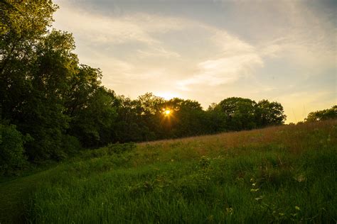 The park features beautiful overlooks of the mississippi river. Sunset over Prairie View Trail image - Free stock photo ...