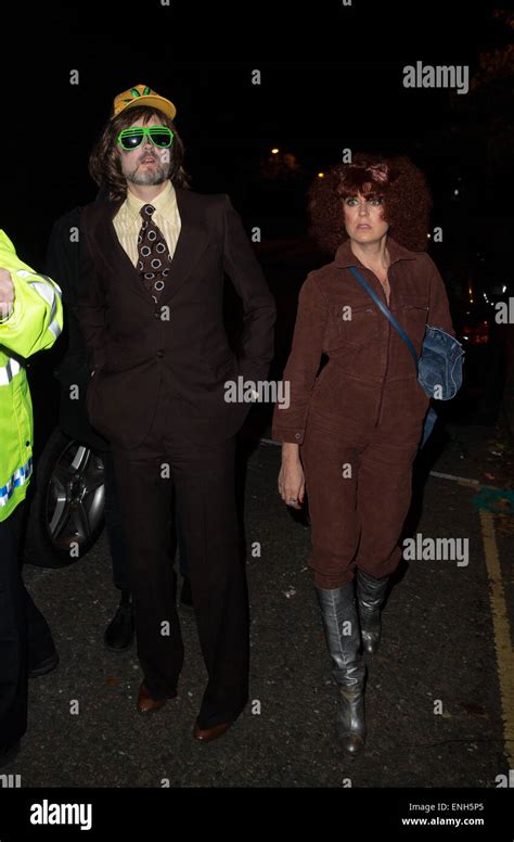 Jonathan Ross Halloween Party Arrivals Featuring Jarvis Cocker Kim Sion Where London
