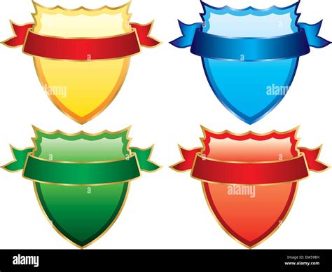Vector Illustration Of Shields Stock Vector Image And Art Alamy