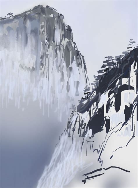 Mountains Under Fog Mountains Chinese Painting Photo