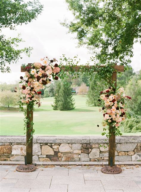 Sabrina And Charlie Fall Wedding Arches Dahlias Wedding Wedding Arch