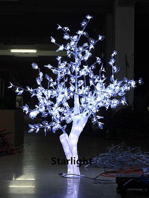 5ft15m Outdoor Led Crystal Cherry Blossom Tree Clear Flower Clear