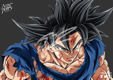Goku True Ultra Instinct Dbs Color By Nickartth On Deviantart