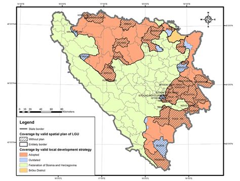 The Coverage Of The Territory Of Republika Srpska By Spatial Plans Of