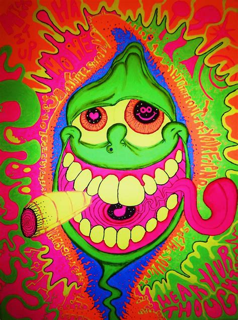 Trippy Aesthetic Smoke Trippy Stoned Animated Characters Funny Weed