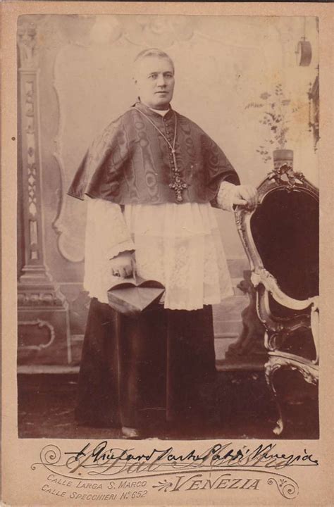 Signed Photograph Of Saint Pius X As Cardinal Giuseppe Sarto Papal