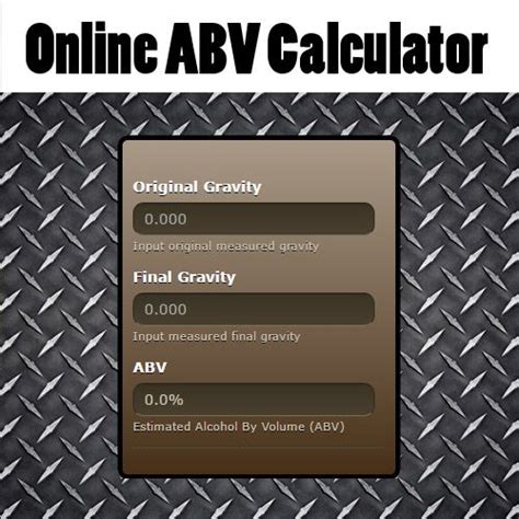 Many ladybud readers are already fans of kiki rosemaria's ganja coconut oil. Online ABV Calculator | Homebrew recipes, Calculator, Home ...