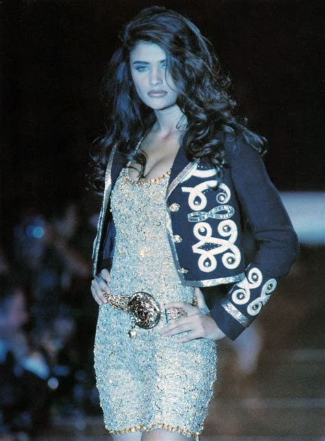 Helena Christensen Gianni Versace Springsummer 1992 Fashion