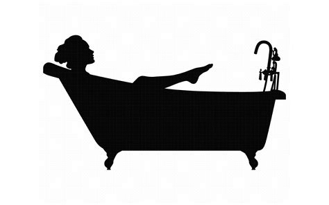 Naked Woman Taking A Shower Female Bath Svg Dxf Png Eps Cricut By My XXX Hot Girl
