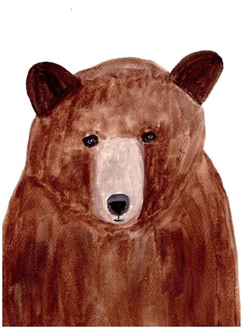 Bear Watercolour Painting Bear Art Bear Artwork By Artbymonika