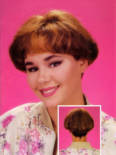 It was characterized by short hair at the sides and front with long hair running down the back. 80s short hairstyles