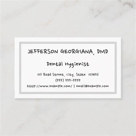Fun Dental Hygienist Business Card Zazzle