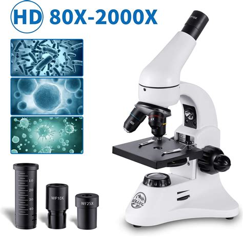 Microscopio Óptico Profesionales X a X Microscopios Monoculares Biológicos para Adultos y