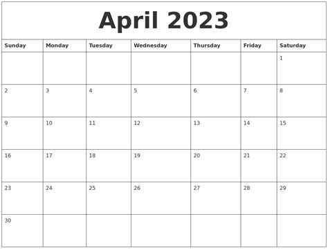 Free Printable Calendar April 2023 Wiki Printable Templates Free
