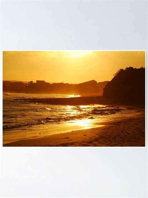 Sunset Torquay Surf Beachgreat Ocean Road Poster By Mortelliti