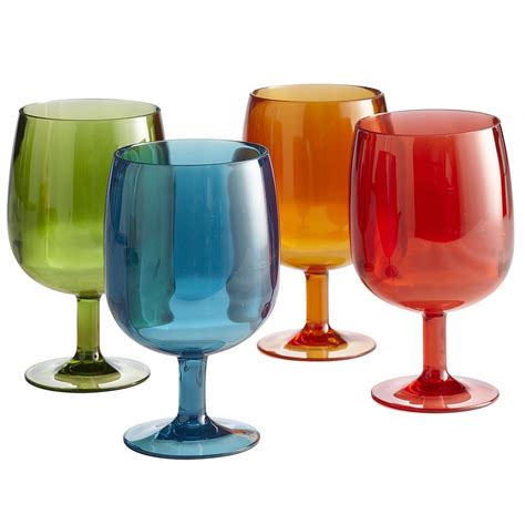 Stackable Acrylic Goblet Set Multi Acrylic Drinkware Outdoor