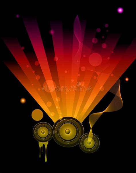 Background For Musical Event Flyer Stock Vector Illustration Of