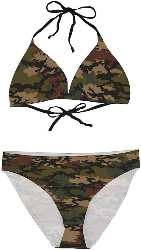 Seamless Camouflage Pattern1 Women Two Piece Sexy Swimsuit