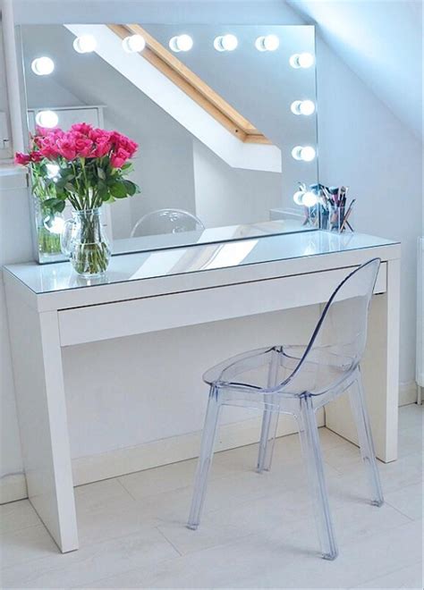 The white dressers and metal consoles lend a contemporary look while pine designs add elegance. IKEA MALM DRESSING TABLE WHITE, GLASS TOP in HG5 Harrogate ...