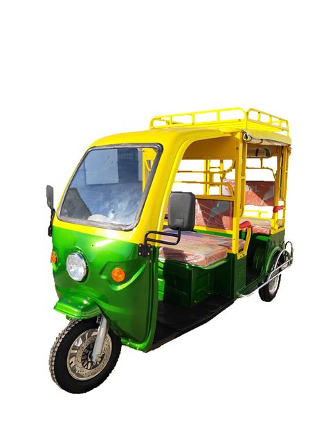 Long Distance Electric Passenger Tricycle Auto Rickshaw With More Seats