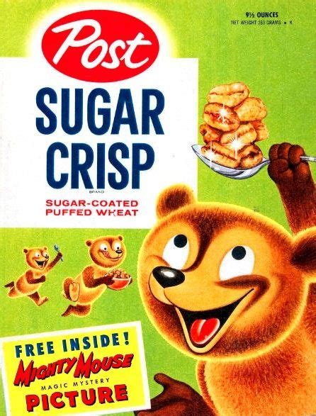 Post Sugar Crisp Vintage Packaging Sugar Crisp Vintage Advertisements