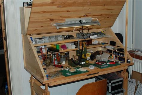 Posted Image Hobby Desk Model Maker Workbench Plans