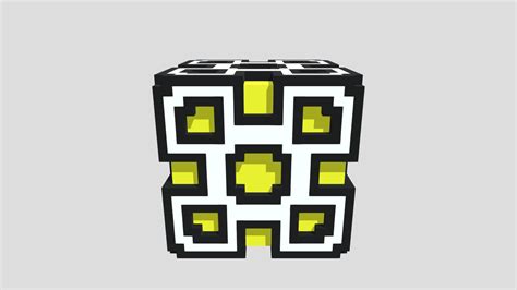 Geometry Dash Cube Download Free 3d Model By Zuzuga 23e3499 Sketchfab