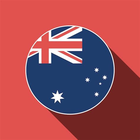 Premium Vector Country Australia Australia Flag Vector Illustration